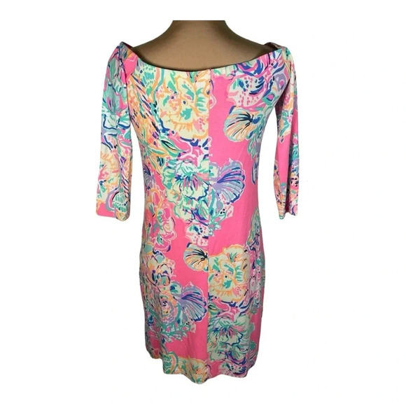 ✨Lilly Pulitzer Laurana Off The Shoulder Dress XS - Picture 3 of 8